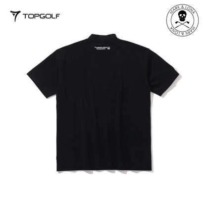MARK&LONA Ever ECONYL® Mock Neck Tee Men Black