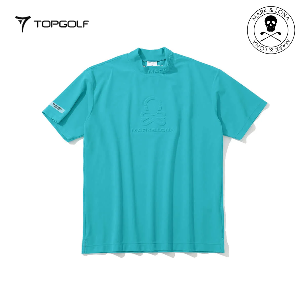 MARK&LONA Ever ECONYL® Mock Neck Tee Men Emerald