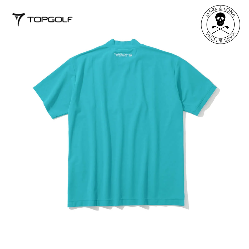 MARK&LONA Ever ECONYL® Mock Neck Tee Men Emerald