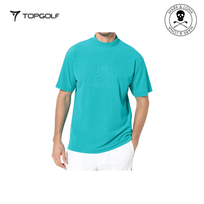MARK&LONA Ever ECONYL® Mock Neck Tee Men Emerald