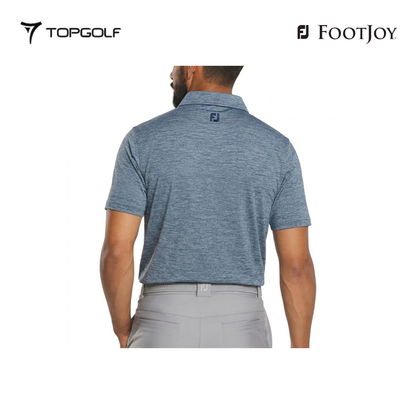FOOTJOY POLO MEN SHIRT 32702 FS HTHR LSL W NAVY