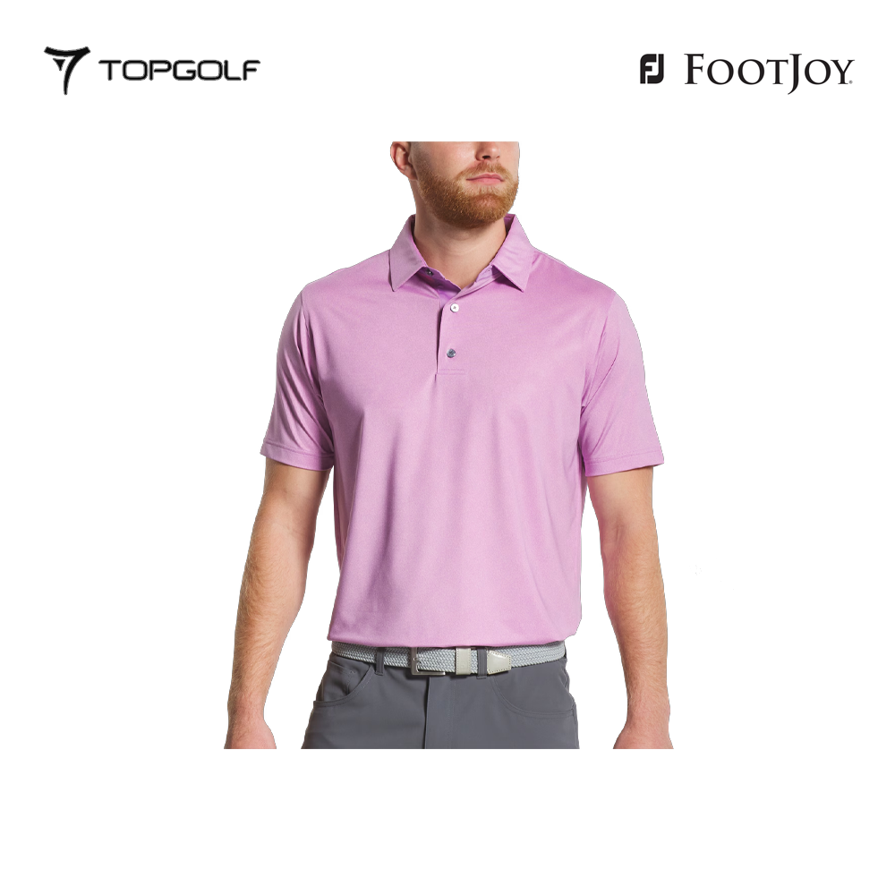 FOOTJOY POLO MEN SHIRT 32783 FS SPECKLE PRT LAVENDER