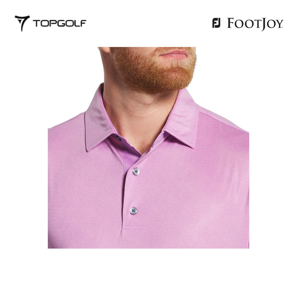 FOOTJOY POLO MEN SHIRT 32783 FS SPECKLE PRT LAVENDER