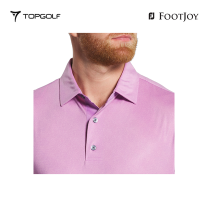 FOOTJOY POLO MEN SHIRT 32783 FS SPECKLE PRT LAVENDER
