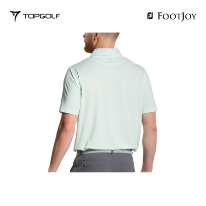 FOOTJOY POLO MEN SHIRT 32786 FS SPECKLE PRT PISTACHIO/WHITE