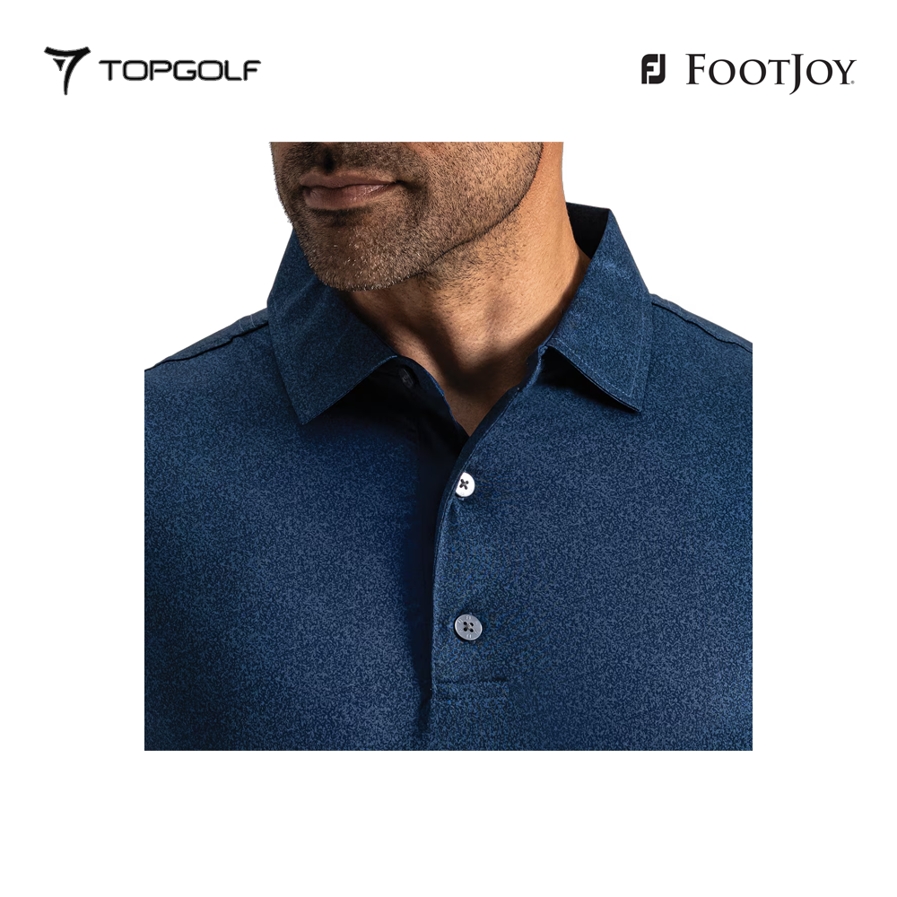 FOOTJOY POLO MEN SHIRT 32791 FS SPECKLE PRT NAVY