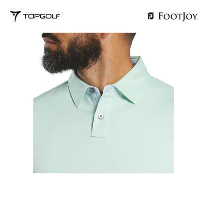 FOOTJOY POLO MEN SHIRT 32580 FM HTHR LSL PISTACHIO