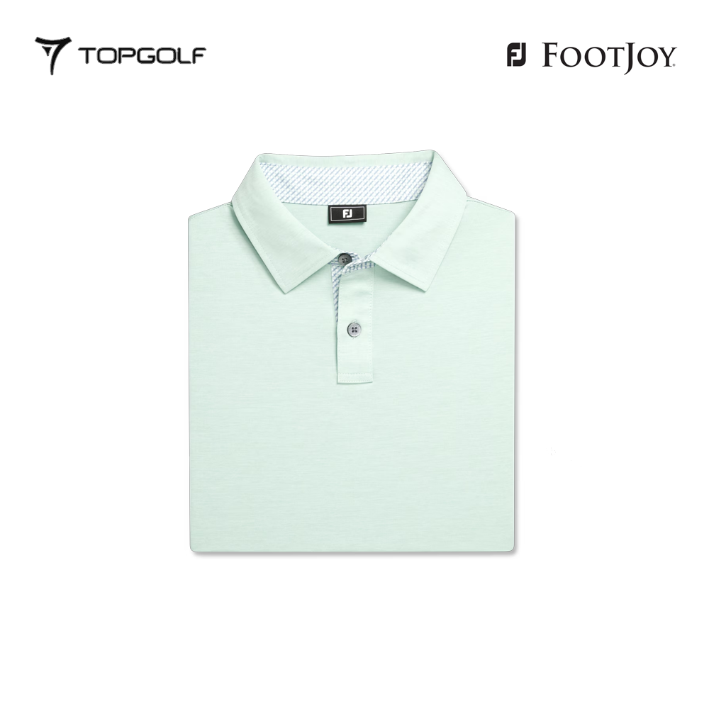 FOOTJOY POLO MEN SHIRT 32580 FM HTHR LSL PISTACHIO
