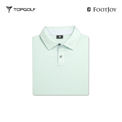 FOOTJOY POLO MEN SHIRT 32580 FM HTHR LSL PISTACHIO