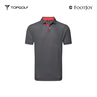 FOOTJOY POLO 32586 FS IRONGATE PRT LSL BLACK