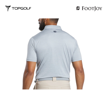 FOOTJOY POLO 32579 FS HTHR LSL LATTICE TRIM GREY