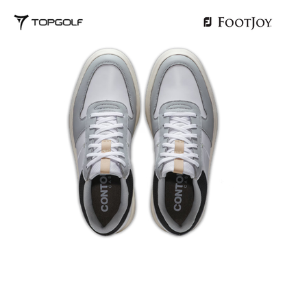 FOOTJOY SHOES FF CONTOUR CASUAL 54380XW WHT/GRY/BLK