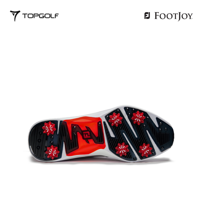 FOOTJOY SHOES 55476 FS M HYPERFLEX BOA WT/BLK/RED