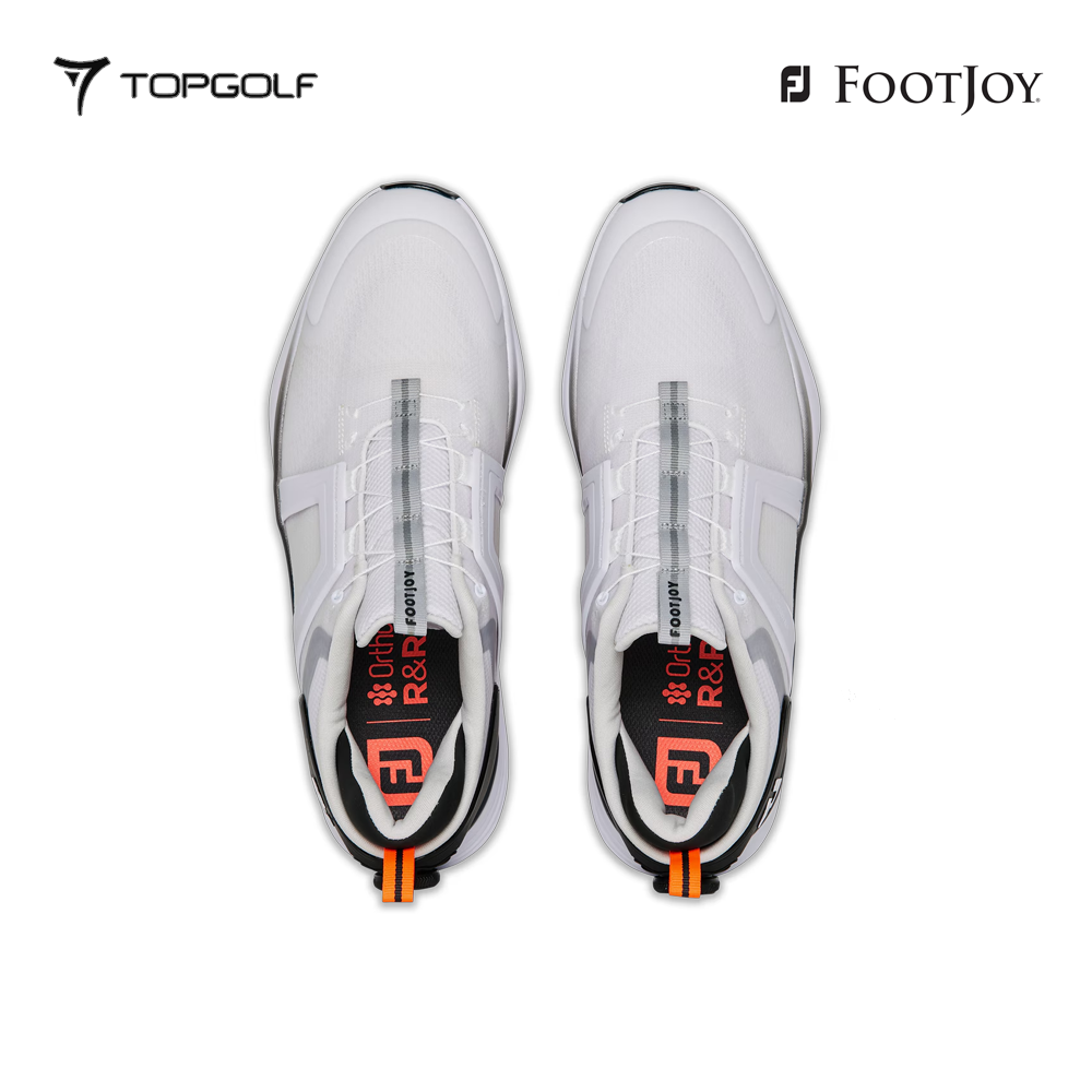 FOOTJOY SHOES 55476 FS M HYPERFLEX BOA WT/BLK/RED
