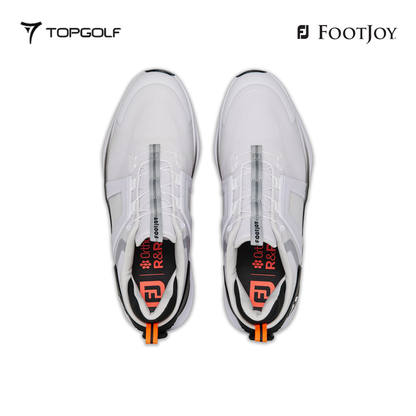 FOOTJOY SHOES 55476 FS M HYPERFLEX BOA WT/BLK/RED