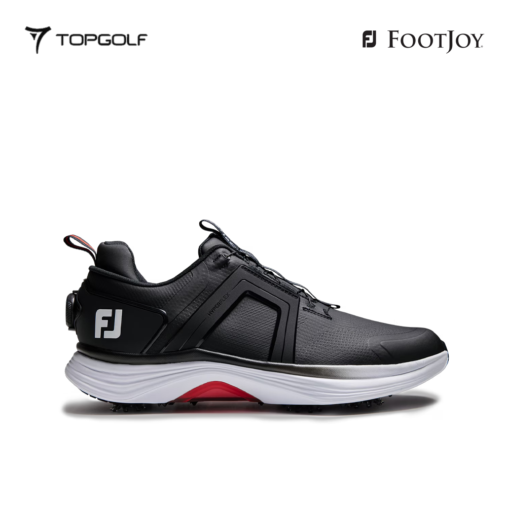 FOOTJOY SHOES 55477 FS MEN HYPERFLEX BOA BLK/WT/RED