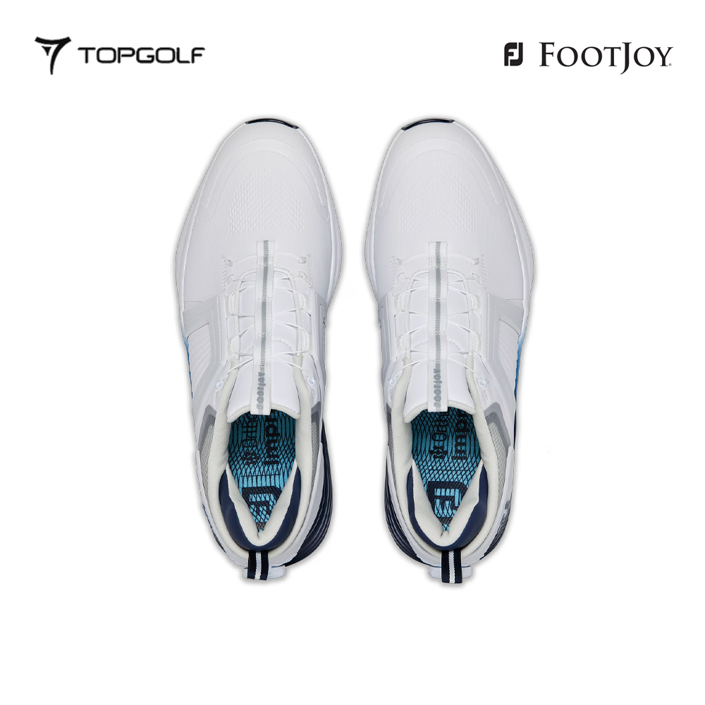 FOOTJOY SHOES MEN 55475XW FM M HYPERFLEX C BOA WT/NV/BLU