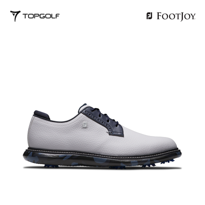 sepatu pria golf Footjoy Shoes M 57956 Fs M Traditions Wht/Nvy/Mul