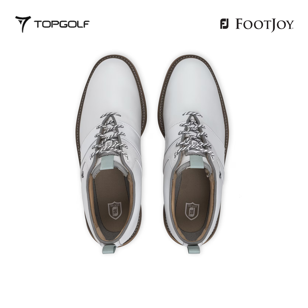 FOOTJOY SHOES MEN 54584 LIMITED EDITION TODD SNYDER PREM-PACKARD WHT/GRY/BLU S26
