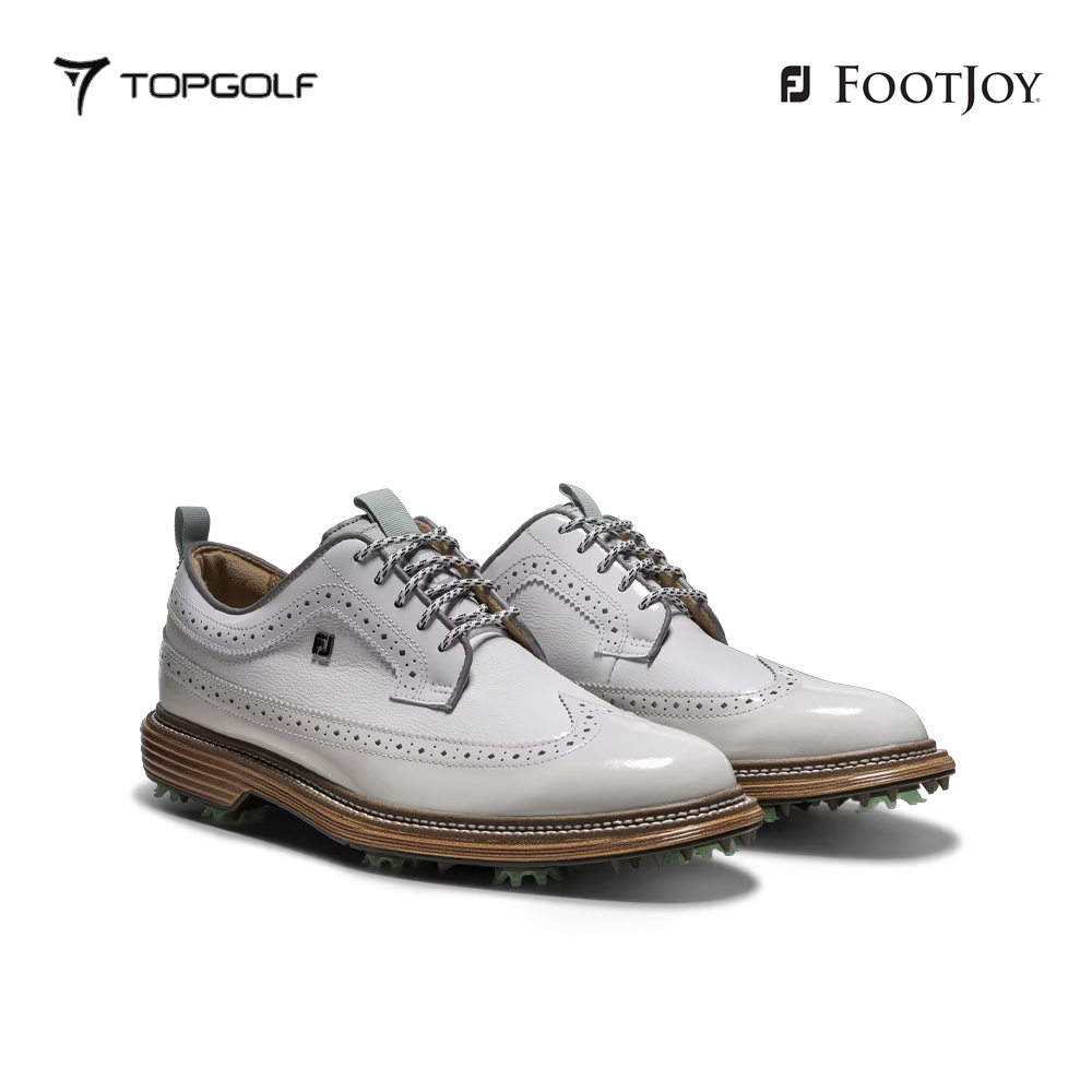 FOOTJOY SHOES MEN 54585 LIMITED EDITION TODD SNYDER PREM-MARQUIS WHT/GRY/BLU S26