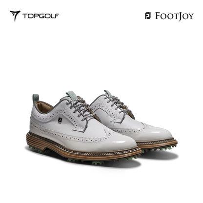 FOOTJOY SHOES MEN 54585 LIMITED EDITION TODD SNYDER PREM-MARQUIS WHT/GRY/BLU S26