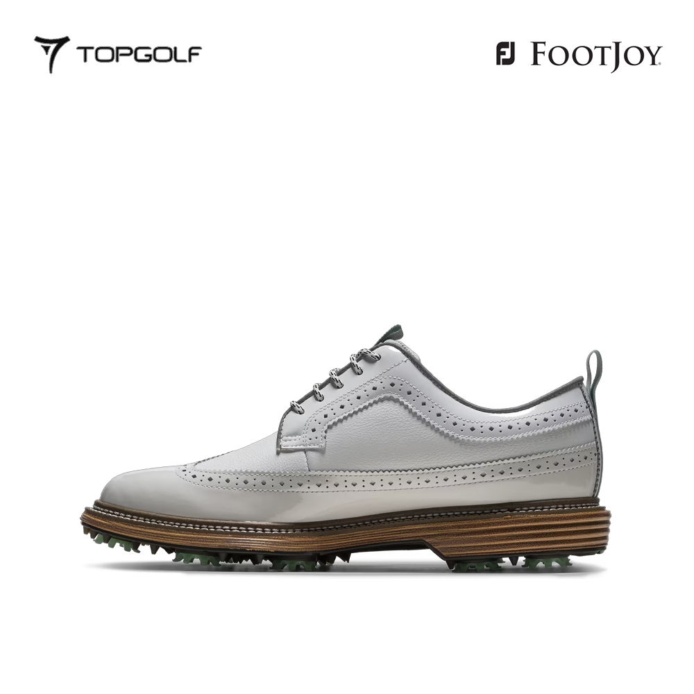 FOOTJOY SHOES MEN 54585 LIMITED EDITION TODD SNYDER PREM-MARQUIS WHT/GRY/BLU S26