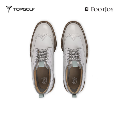 FOOTJOY SHOES MEN 54585 LIMITED EDITION TODD SNYDER PREM-MARQUIS WHT/GRY/BLU S26