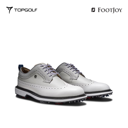 FOOTJOY SHOES MEN 54589 LIMITED EDITION PREM-MARQUIS GRY/BLU/RED S26