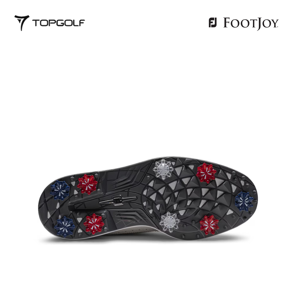 FOOTJOY SHOES MEN 54589 LIMITED EDITION PREM-MARQUIS GRY/BLU/RED S26