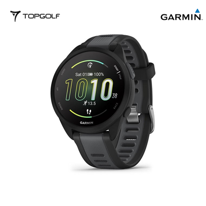 GARMIN Forerunner 165 – GPS Running Smartwatch 43 mm (Black/Slate)