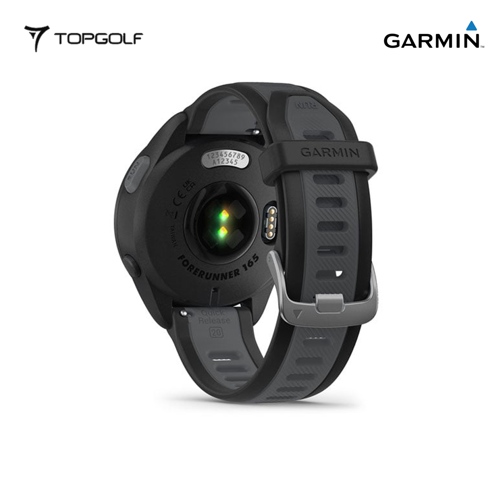 GARMIN Forerunner 165 – GPS Running Smartwatch 43 mm (Black/Slate)
