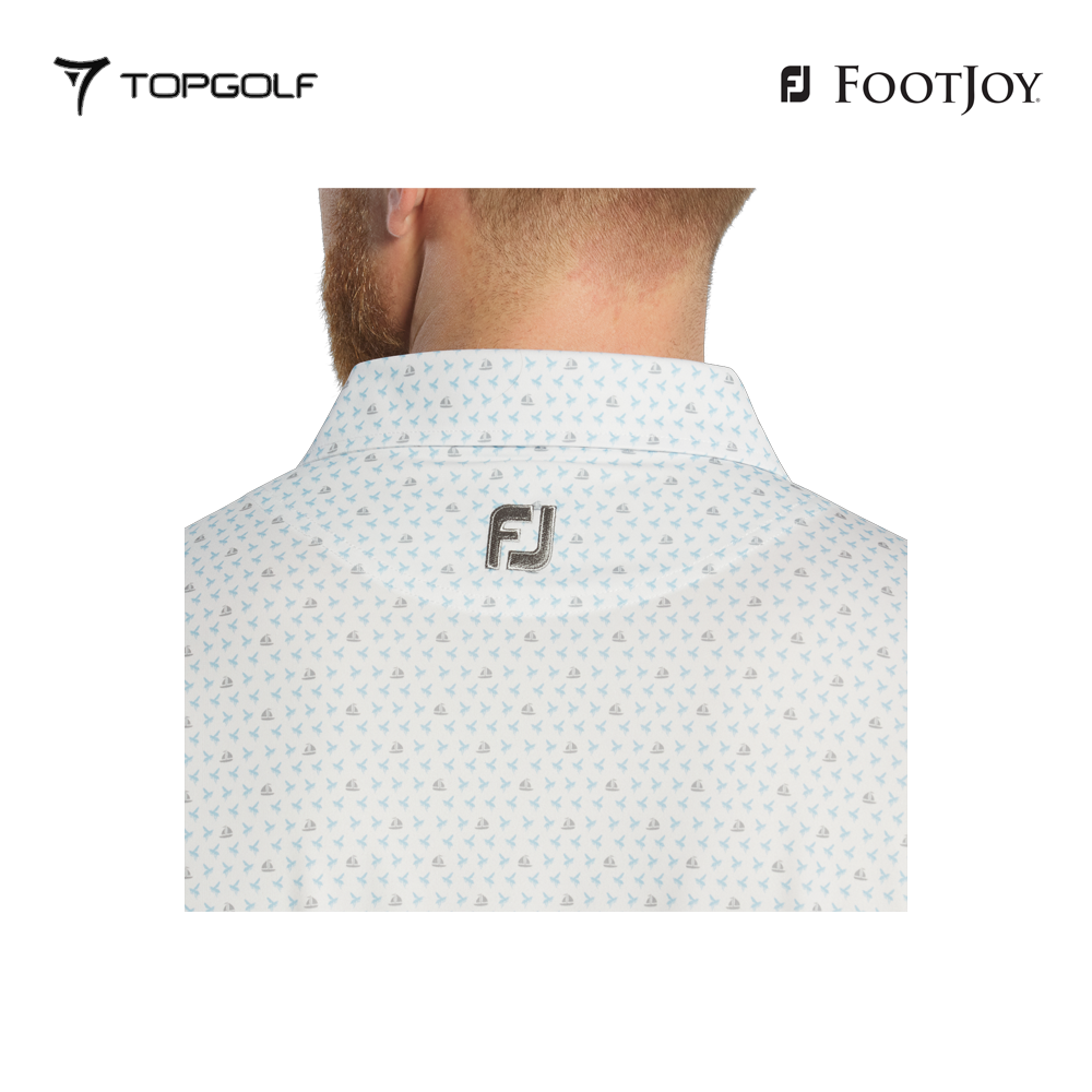 FOOTJOY POLO M 31376 EF FLYING WASP PRT LSL LAKE