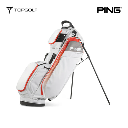 PING STAND BAG HOOFER 14 231 LIGHT GREY/RED