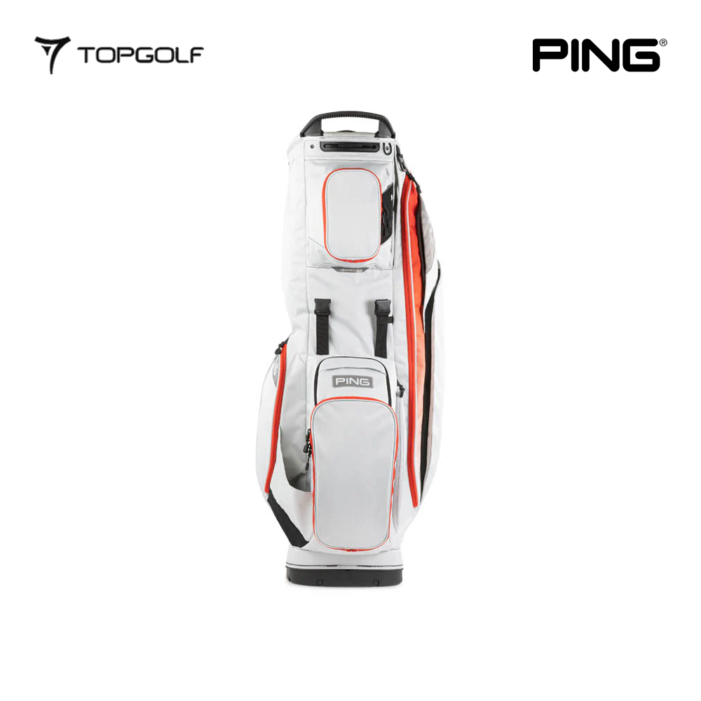 PING STAND BAG HOOFER 14 231 LIGHT GREY/RED