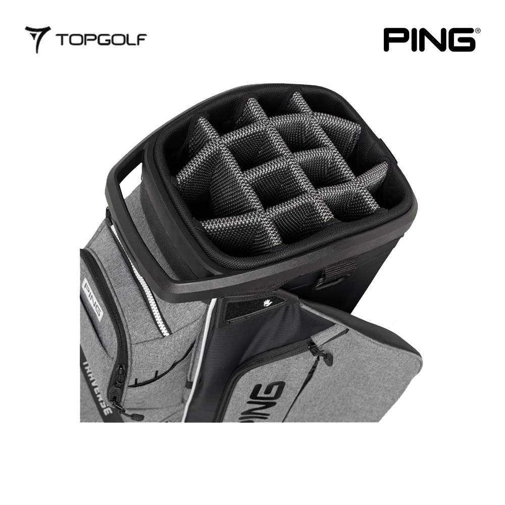 PING CADDIE BAG TRAVERSE 244 HEATHER GREY/BLACK