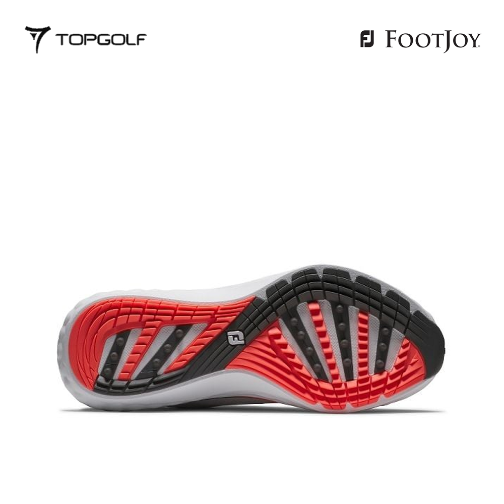 FOOTJOY SHOES W 97820 WOMEN'S FJ QUANTUM TEXTILE LACED WH/BK/RD