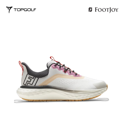 FOOTJOY SHOES W 97828 W WOMEN'S FJ QUANTUM TEXTILE LACED CR/BK/PK