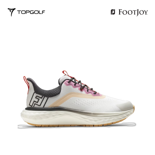 FOOTJOY SHOES W 97828 W WOMEN'S FJ QUANTUM TEXTILE LACED CR/BK/PK