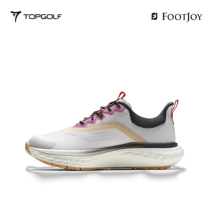 FOOTJOY SHOES W 97828 W WOMEN'S FJ QUANTUM TEXTILE LACED CR/BK/PK