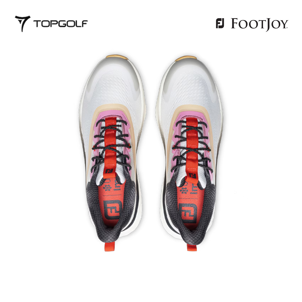 FOOTJOY SHOES W 97828 W WOMEN'S FJ QUANTUM TEXTILE LACED CR/BK/PK