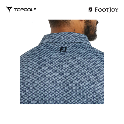 FOOTJOY POLO MEN 37447 FF MODERNIST GEO PIQ ST BL 25FW 26