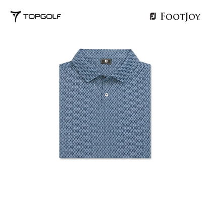 FOOTJOY POLO MEN 37447 FF MODERNIST GEO PIQ ST BL 25FW 26