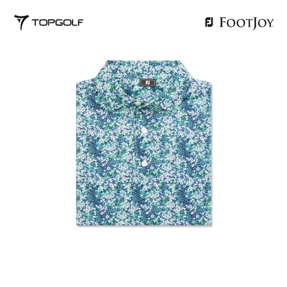 FOOTJOY POLO MEN 37461 FF GARDEN PRT LSL NAVY 25FW 26