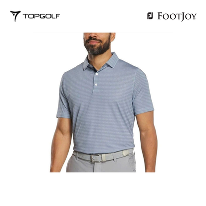 FOOTJOY POLO MEN 37476 FF TEE GEO PRT LSL NAVY 25FW 26