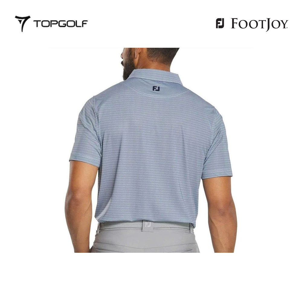 FOOTJOY POLO MEN 37476 FF TEE GEO PRT LSL NAVY 25FW 26