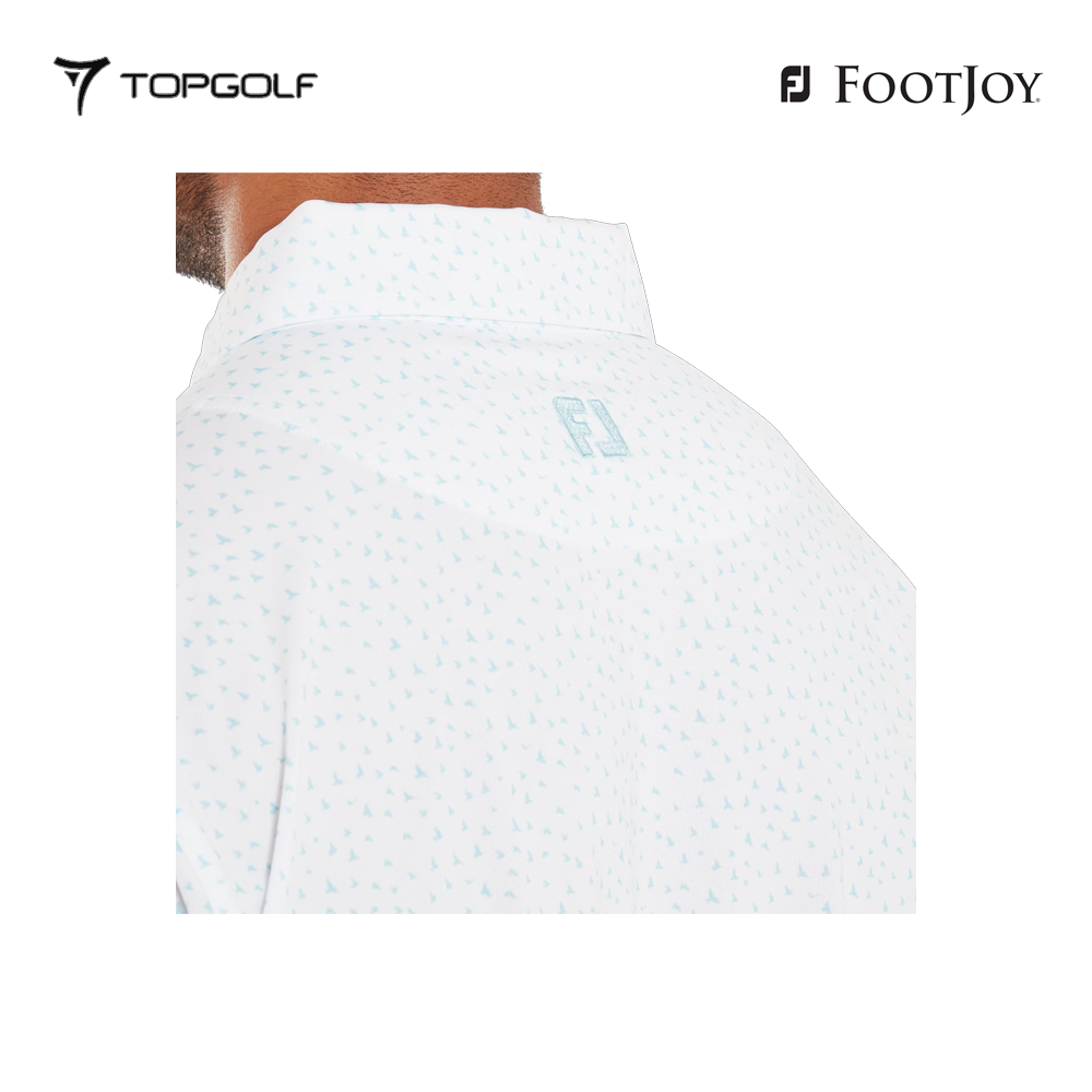 FOOTJOY POLO MEN 37479 FF BIRD PRT LSL NAVY/WHITE 25FW 26