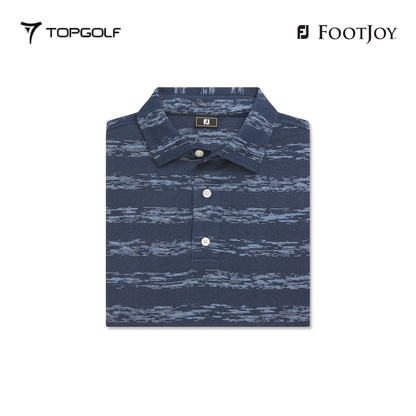 FOOTJOY POLO MEN 37482 FF IKAT STRIPE LSL NAVY 25FW 26