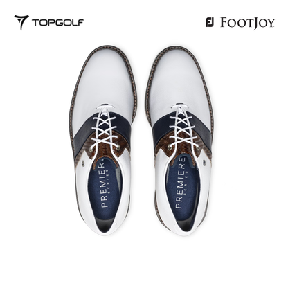 FOOTJOY SHOES MEN 54554 XW PREMIERE SERIES PACKARD - LX LACED WH/BR/NV