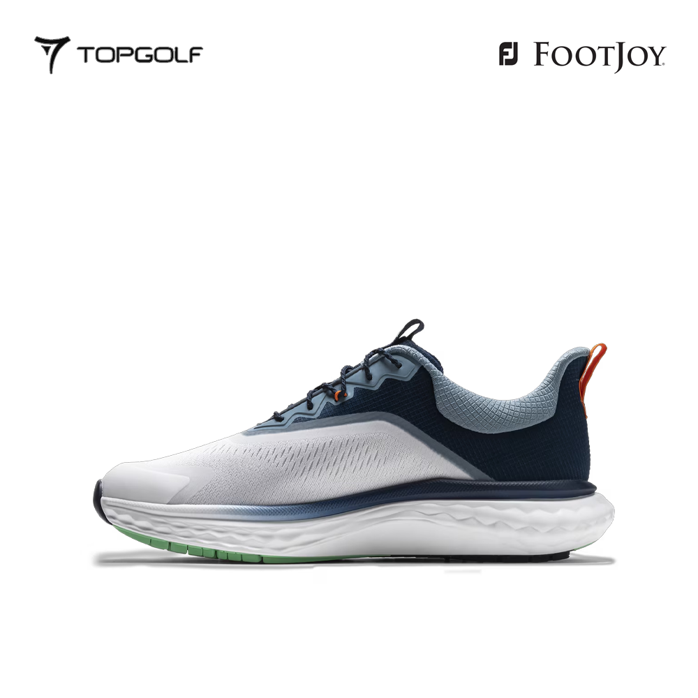 FOOTJOY SHOES MEN 57041 XW FJ QUANTUM TEXTILE LACED WH/NV/GR