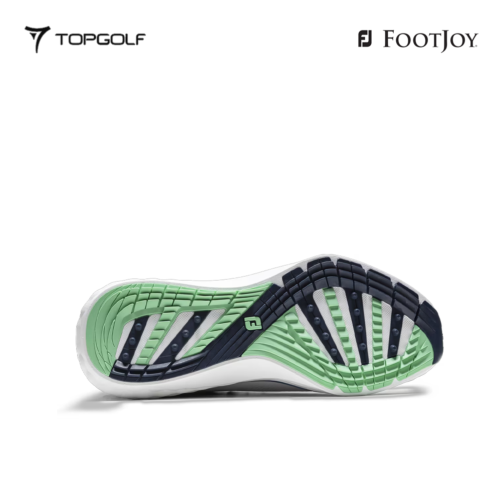 FOOTJOY SHOES MEN 57041 XW FJ QUANTUM TEXTILE LACED WH/NV/GR